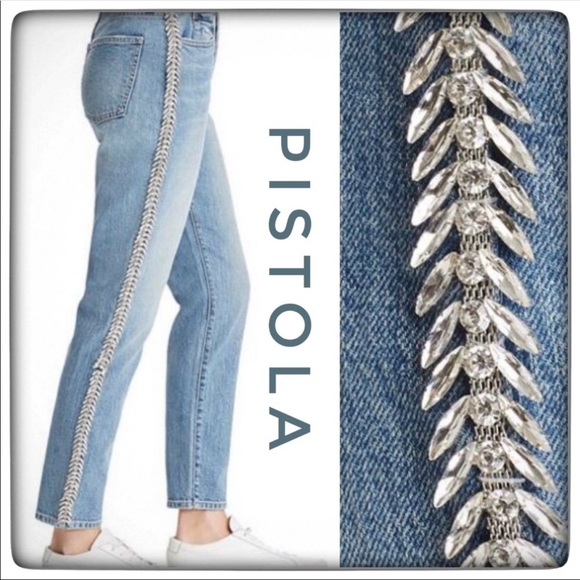 pistola Denim - NWT Pistola Nico High Rise Mom Jean “Duality” 27